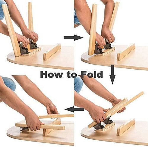 Buy 1 Get 3 Free（4 Pcs）🔥Heavy-Duty Folding Table Leg Brackets with Self-Locking Hinges