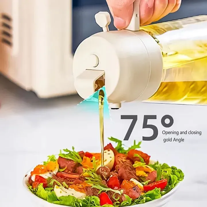 2 in 1 Glass Oil Sprayer & Dispenser