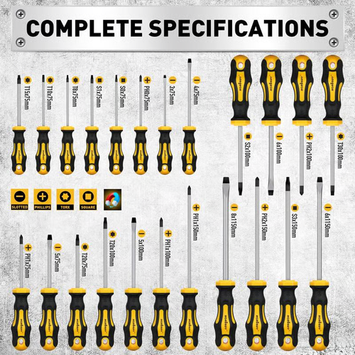 131-Piece Magnetic Screwdriver Set