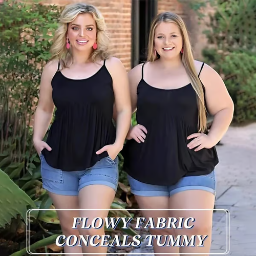 🏆Loose-fitting Tank Top With Built-in Bra