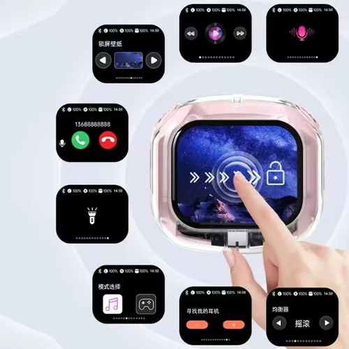 🎧Air Max Bluetooth 5.4 Smart Touch Screen Earphones