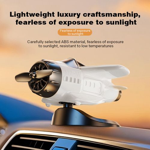 🔥Solar powered airplane shaped car ornaments