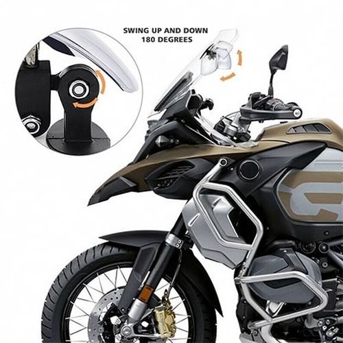 Motorcycle ultra-wide-angle rearview mirror