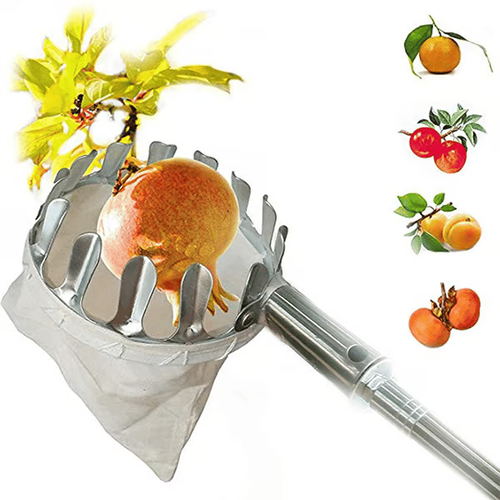 Telescopic pole Fruit Picker Head Basket(Diameter 16CM)