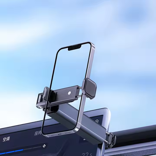 Stowable Airplane Travel Phone Holder Stand 360 Rotation Handsfree Mini Foldable Flight Train Aluminum Phone Holder For Trip