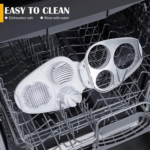 🔥New 3-in-1 Multifunctional Vegetable Cutter Fancy Split Egg Slicer Egg Slicing and Dividing