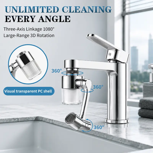 1440° Rotating Faucet Extender Aerator