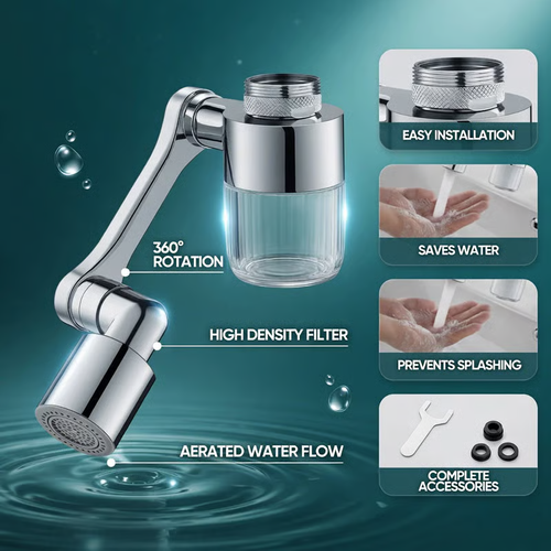 1440° Rotating Faucet Extender Aerator