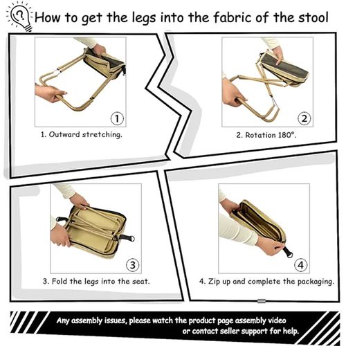 buy one get two🪑Ultra-Light Folding Stool – Supports Up to 265 lbs