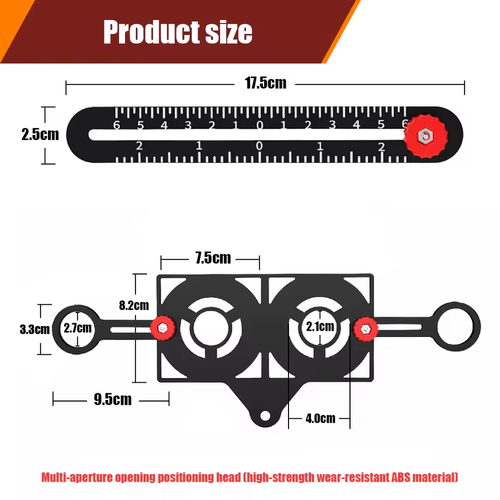 12Fold Ruler Multi Angle Measuring Ruler