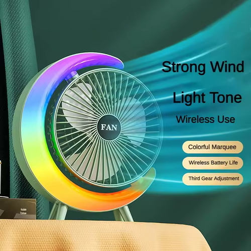 Rechargeable Desktop RGB fan