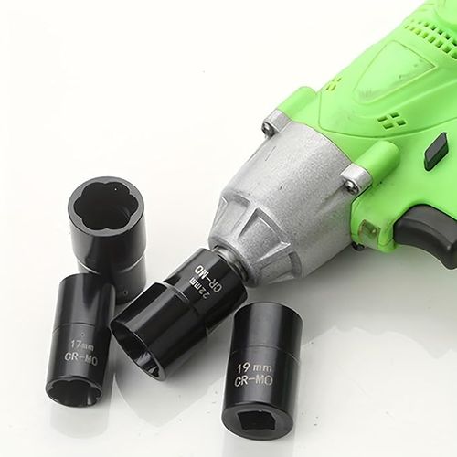 Drive Impact Bolt Nut Extractor Set, 5pcs Locking Wheel Lug Nut Remover Kit