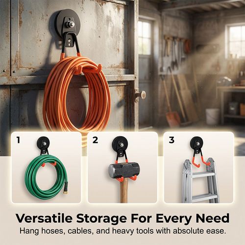 Heavy-Duty Magnetic Double-Claw Hook（43MM*2+66MM*2）-4PCS
