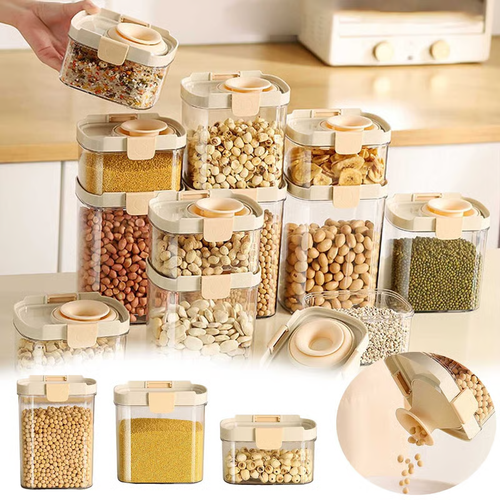 750ml Buy 1 Get 1 Free-Push-type Sealed Box Storage Jar
