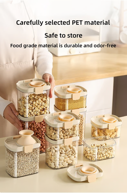 750ml Buy 1 Get 1 Free-Push-type Sealed Box Storage Jar