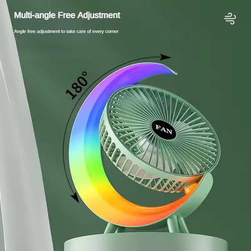 Rechargeable Desktop RGB fan