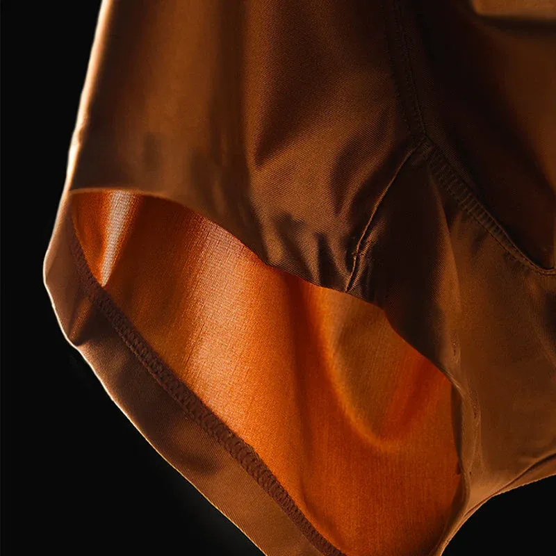🔥🔥Men's Satin Ice Silk Briefs(3pcs)Size: XL