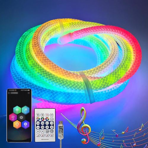 Dragon Scale Woven LED Neon Rope Light