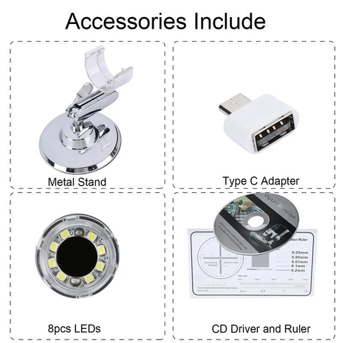 🔬1600X Zoom Digital Microscope Camera Portable Magnifier🔍