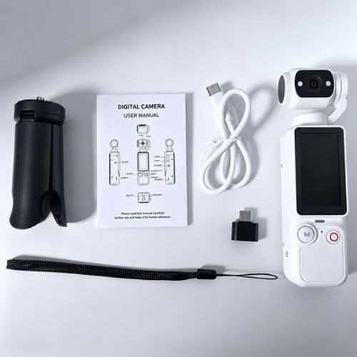 🎥Upgraded Vlogging Camera – 180° Rotating Lens, Full-Body Video Recorder for Travel, Daily Life & Content Creation