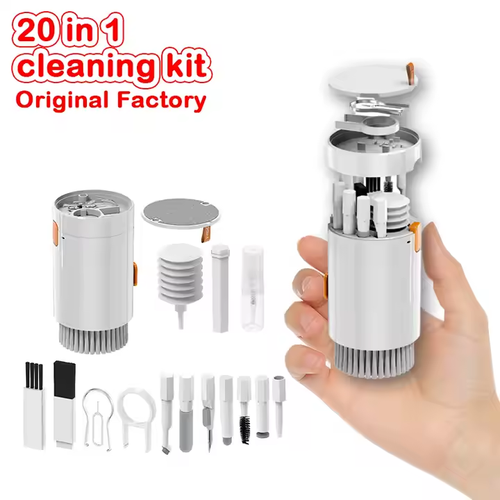 ortable 20 In1 Screen Spray Cleaner Camera Keyboard Cleaning Brush Set Earphone Mobile Phone Cleaning Kit
