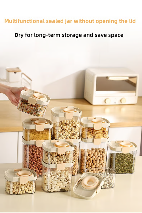 750ml Buy 1 Get 1 Free-Push-type Sealed Box Storage Jar
