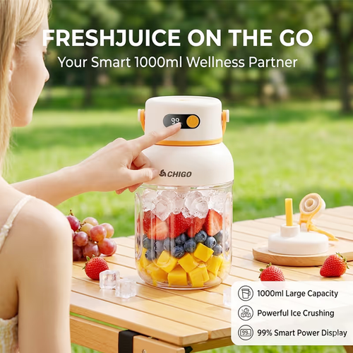 Portable Electric Juicer Cup with zero cord hassle 🥤