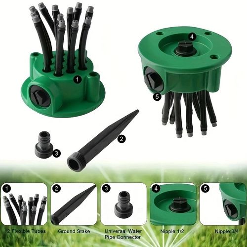 🌿 360° Coverage Precision Garden Irrigation Sprinkler 💧2pcs
