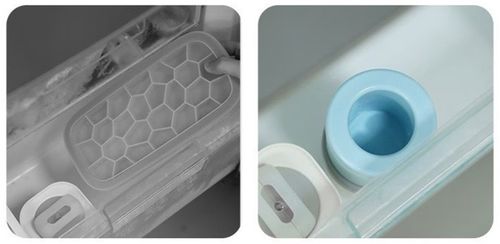 2-pack silicone ice bucket and cup mold with one-second demolding