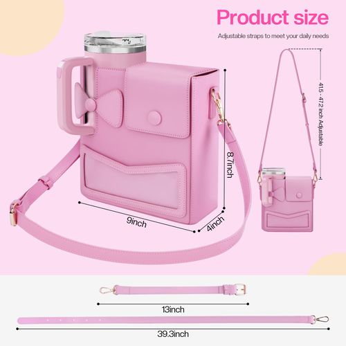 Outdoor portable strap water bottle bag can hold other items with large capacity