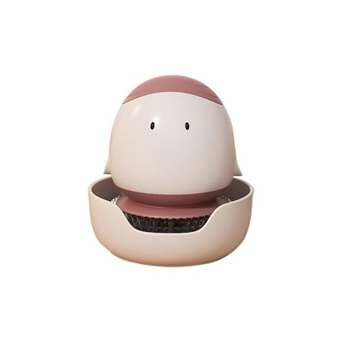 Kitchen scrubbing brush short handle cleaning brush dishwashing fiber ball with handle cleaning brush