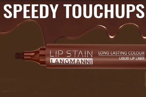 New liquid lip liner, lip stain, lip gloss in cool brown - long-lasting, non-transferable