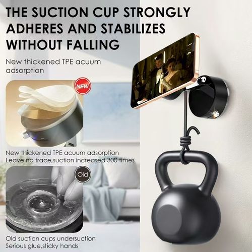 New Arrival Vacuum Adsorption Car Dashboard Sun Navigation Daily Necessity White Stand Magnetic Multi-Functional Lazy Car Phone Mount