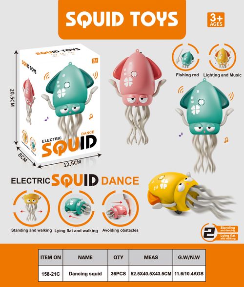 Magic Electric Dancing Octopus Toy - Automatic Obstacle-Avoidance Toy with Lights and Music, Suitable for Adults and Kids, Ideal Gift Toy