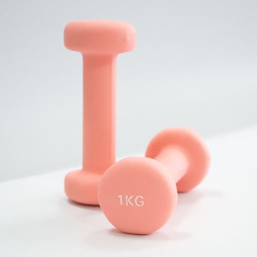 Weightlifting Neoprene Coated 1kg Women's Hand Weight Dumbbell Set