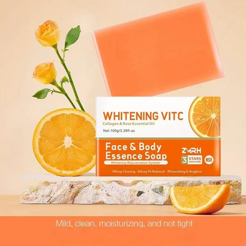 The Vitamin C soap can be used for face washing hair washing and body washing It is gentle and non-irritating with strong stain-removing power The large-capacity package makes it practical and durable.