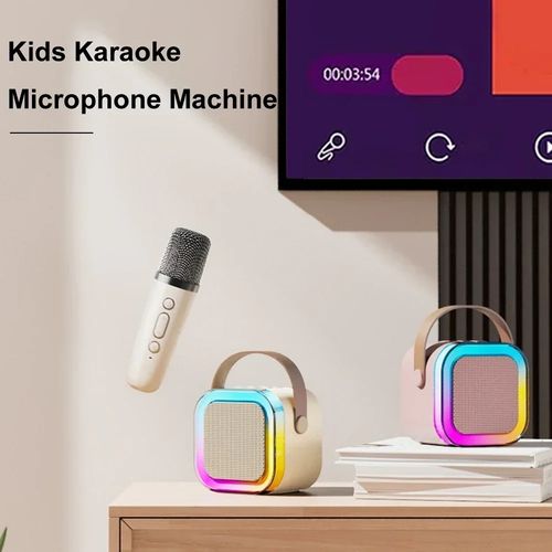 K-song handheld microphone, portable KTV, outdoor speaker with stereo sound