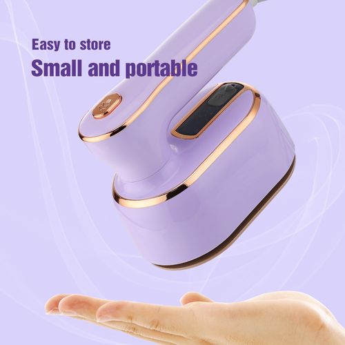 Foldable handheld hanging ironing machine with large steam iron and wet and dry ironing function