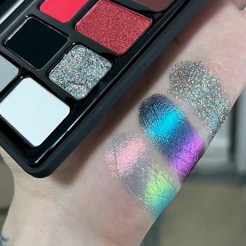 Cosmic Blue Shimmering 16-color Highly Pigmented Eyeshadow Palette