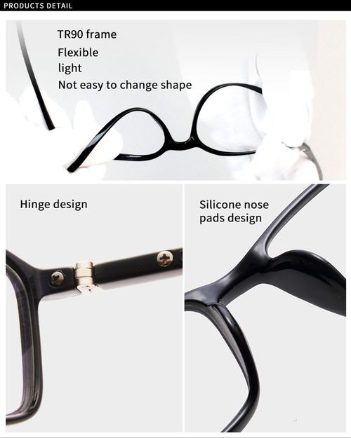 TR2309 Retro Eye Glasses Male Anti Blue Light Glasses Spring Hinge Eyeglasses Frames Men Eyewear Frame Optical Spectacle Frames