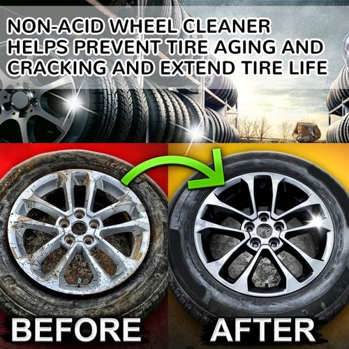 Tire and wheel hub renovation, cleaning, polishing and maintenance multi-functional cleaning agent