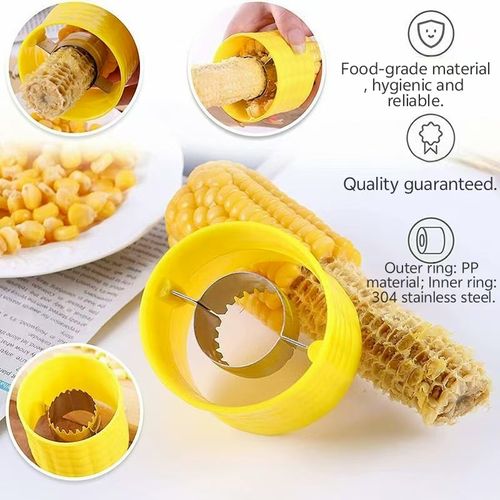 Convenient Kitchen Accessory 304 Stainless Steel Corn Planer Thresher Efficient Corn Kernel Separator