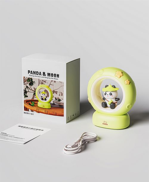 Kung Fu Panda Pat Light 3-Speed Dimmable Children's Desk Lamp