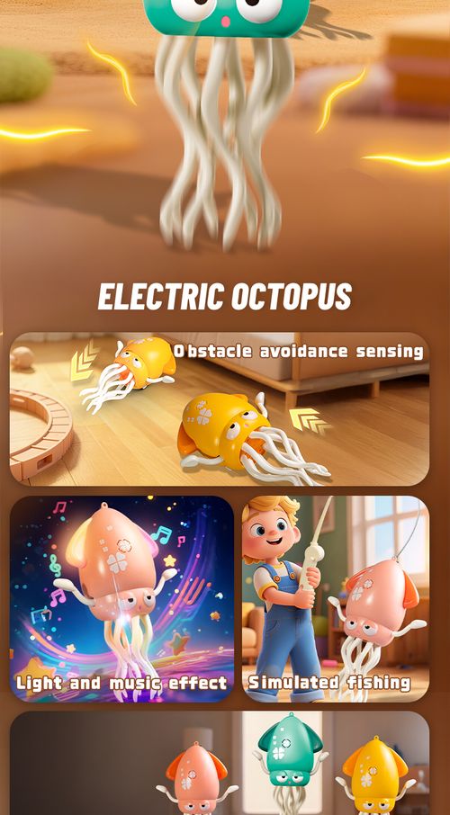 Magic Electric Dancing Octopus Toy - Automatic Obstacle-Avoidance Toy with Lights and Music, Suitable for Adults and Kids, Ideal Gift Toy