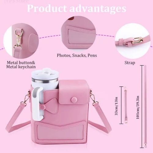Outdoor portable strap water bottle bag can hold other items with large capacity