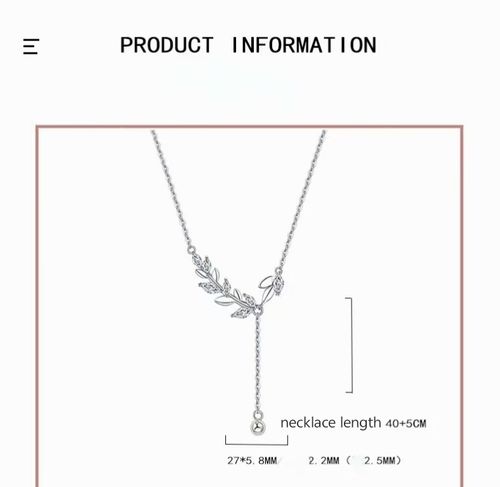 New Style High-End Wheat Ear Necklace for Women - Minimalist Design, Exquisite Leaf Tassel, Elegant Collarbone Chain, Light Luxury Style