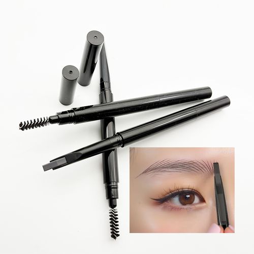 New Design 3d 2 in 1 Double Headed Private Label Custom Waterproof Eyebrow Pencil with Brush