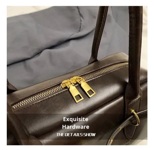 New Women's Retro Large Capacity Boston Pillow Bag Fashion Underarm and Shoulder Bag Spring Summer Portable Commuter