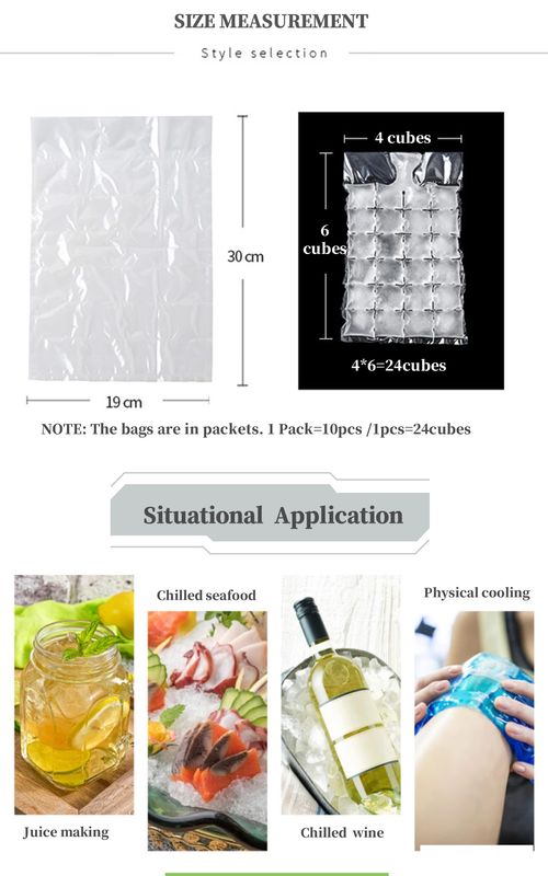 Food-grade Disposable Ice-making Bag  Auto-sealing Thickened Ice Cube Tray Bag & Mold