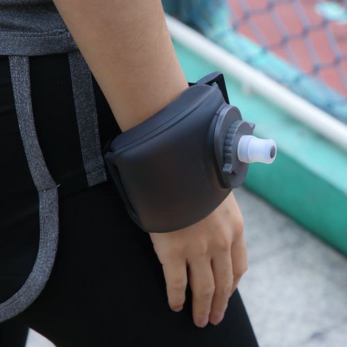 Wrist sports water bottle with large capacity